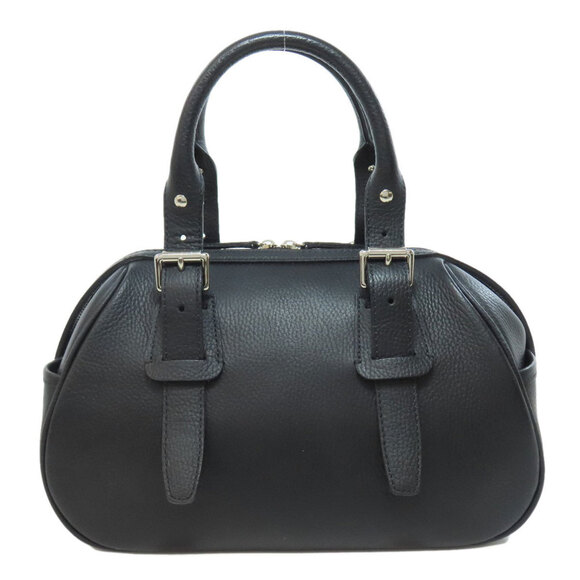 BURBERRY Leather Handbag Black Medium Crossbody Shoulder Bag - Picture 2 of 11